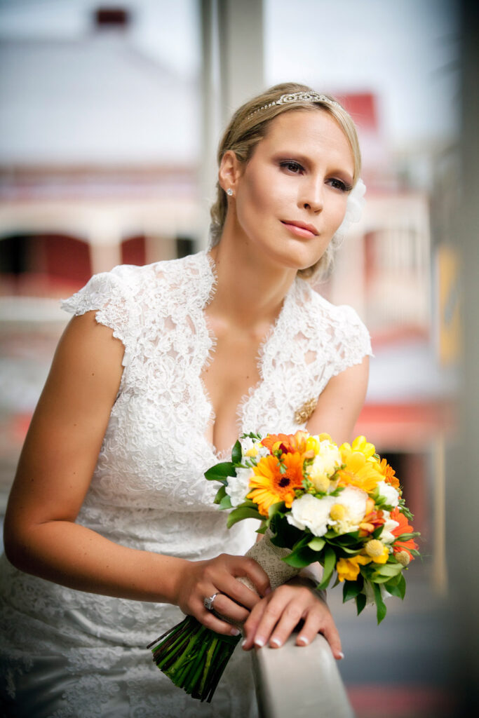 show timeless portrait of bride