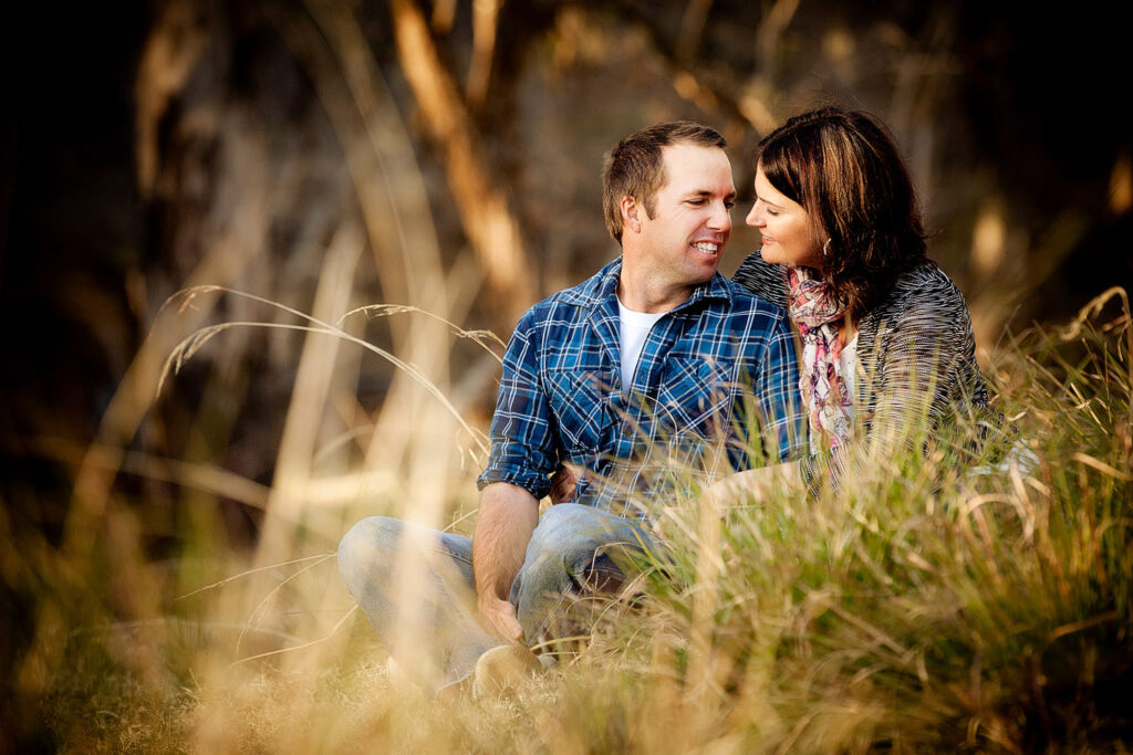 engaged couple in their favourite setting