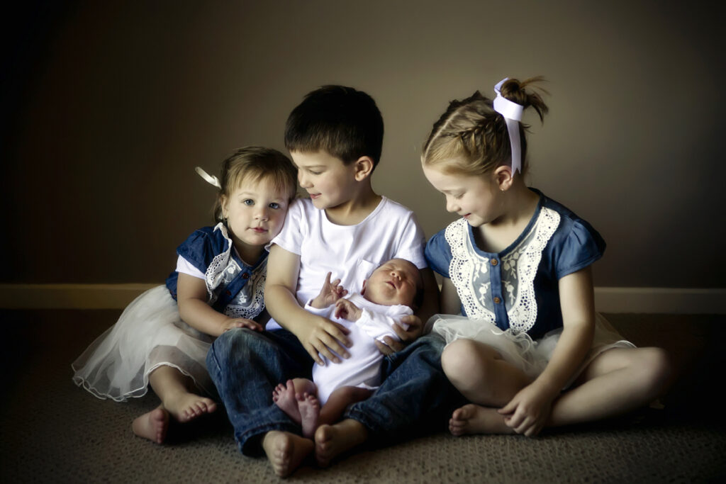 image of 4 children from family photography