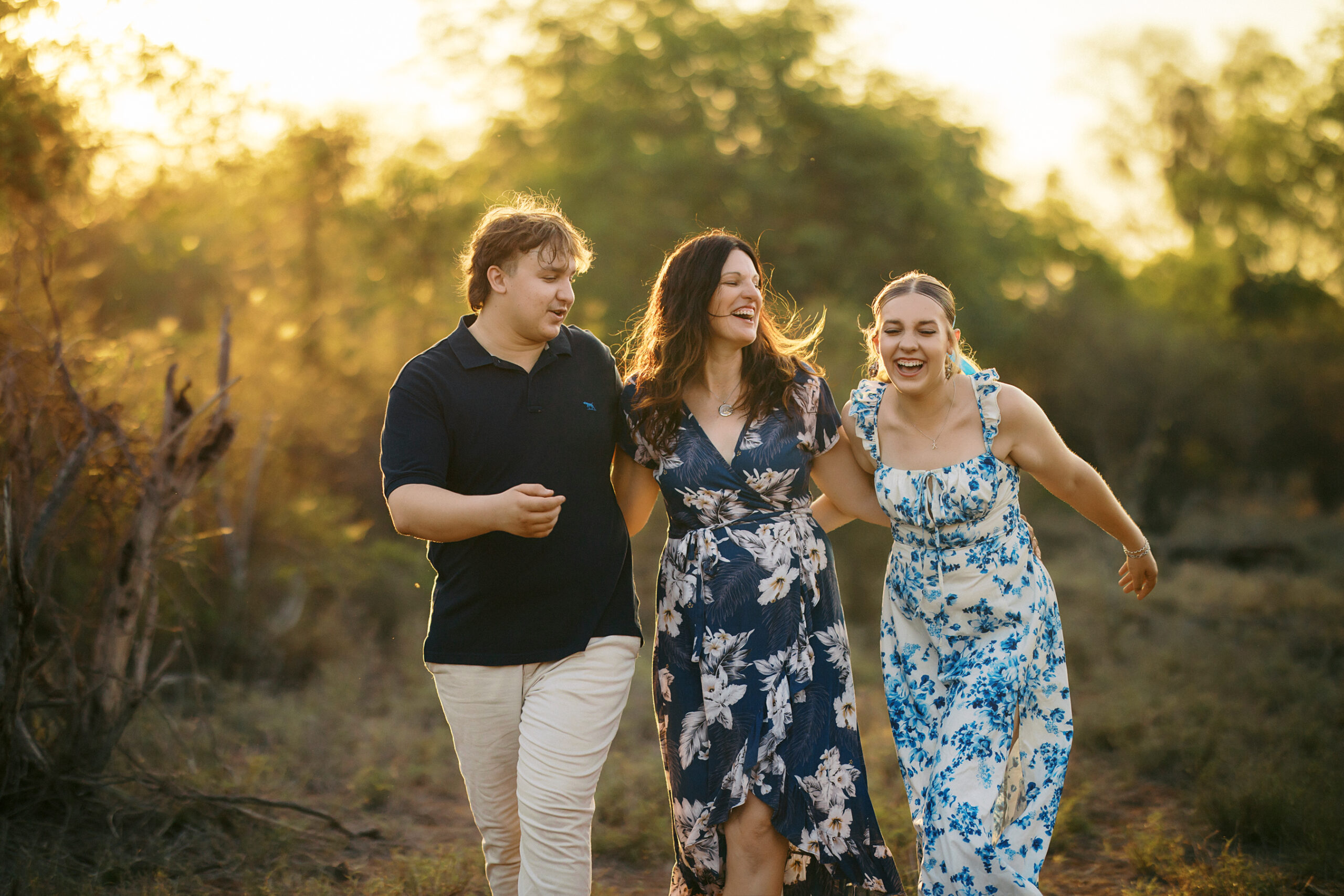 mother with children having fun