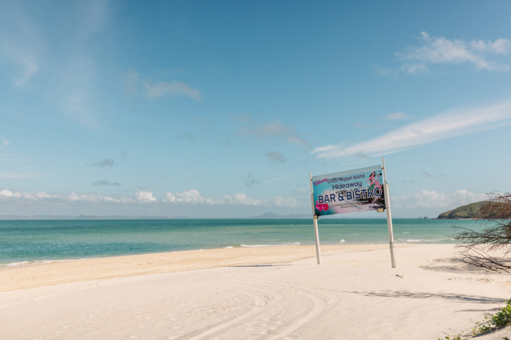 sign for great keppel island hideaway